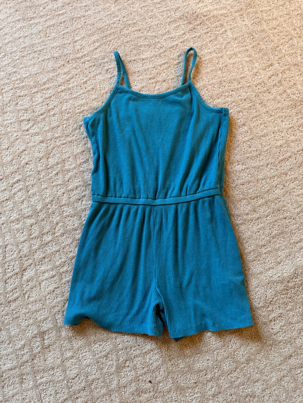 Old Navy Teal Ribbed Tank Top